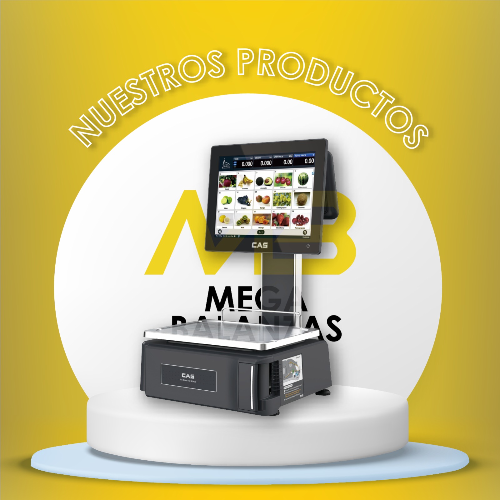 BALANZA ETIQUETADORA CAS CL8000 TACTIL